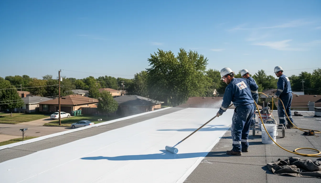 Commercial roof coating in Dyke, VA near me